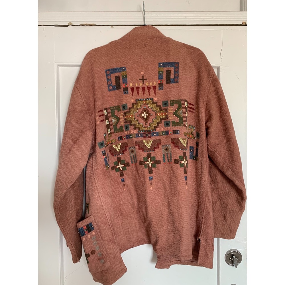 Vintage beaded boho cardigan